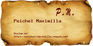 Peichel Maximilla névjegykártya